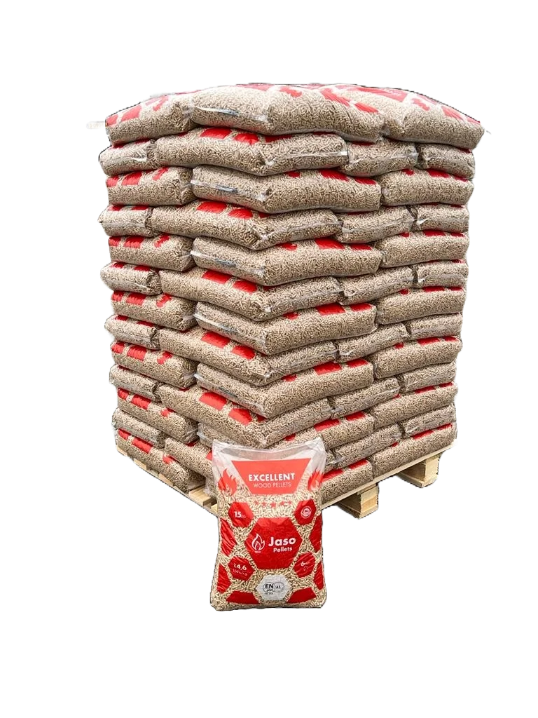 Hele-pallet- Jaso Excellent Wood Pellets (wit) EN+A1 - Image 1